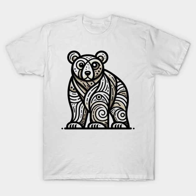 Bear illustration. Illustration of a bear in cubism style T-Shirt by gblackid